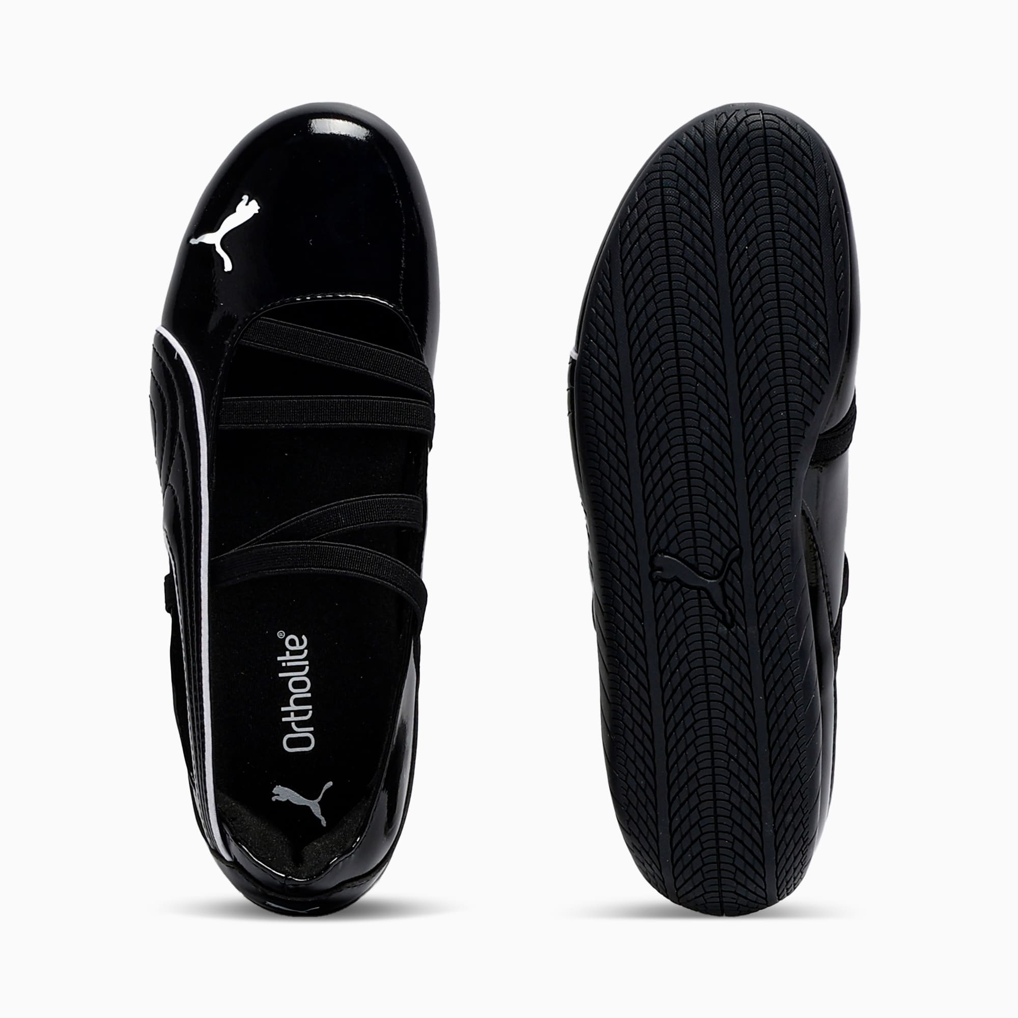 SPEEDCAT GLOSSY BALLET SNEAKERS (PUMA BLACK)