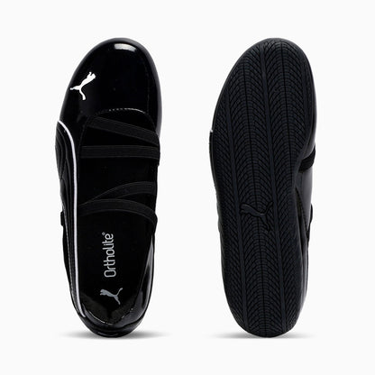 SPEEDCAT GLOSSY BALLET SNEAKERS (PUMA BLACK)