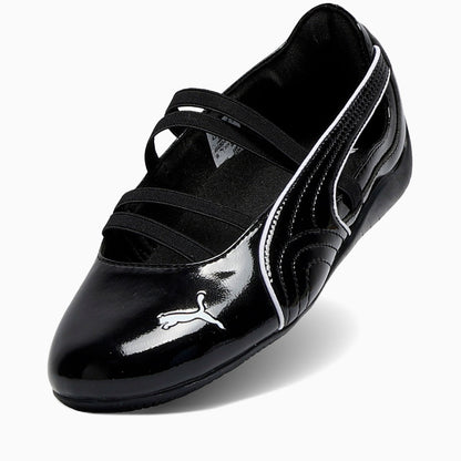 SPEEDCAT GLOSSY BALLET SNEAKERS (PUMA BLACK)