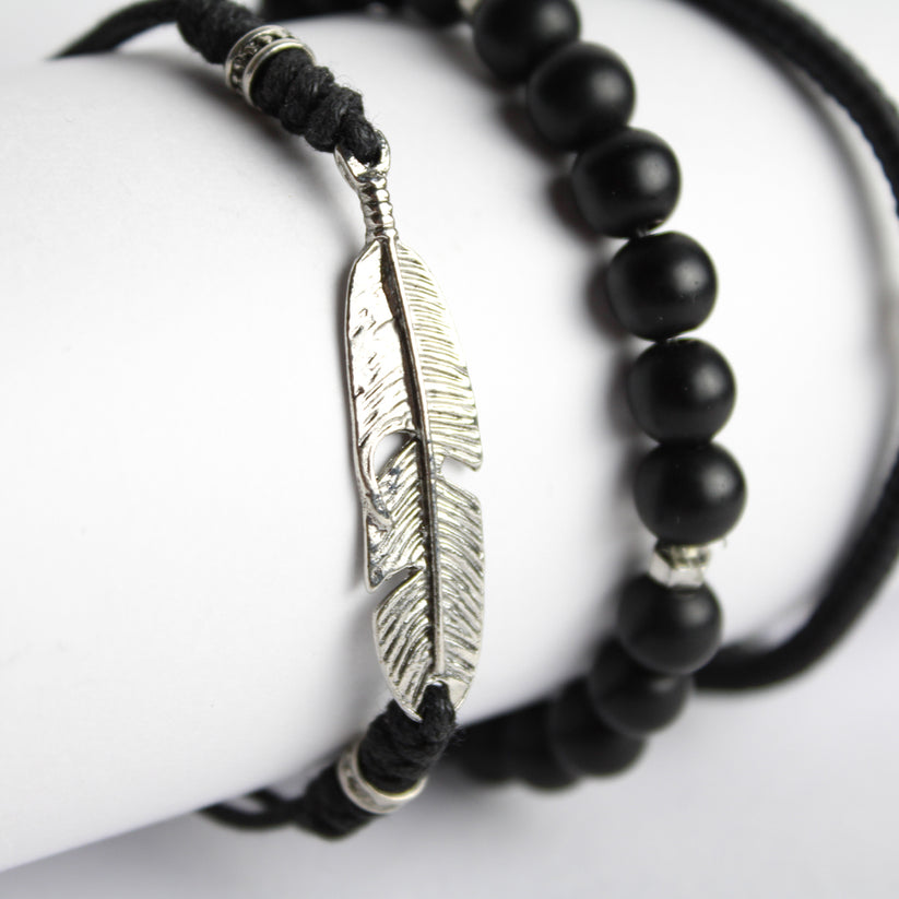 Black leaf Bracelets