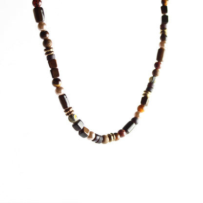 Brown Multibeaded Necklace