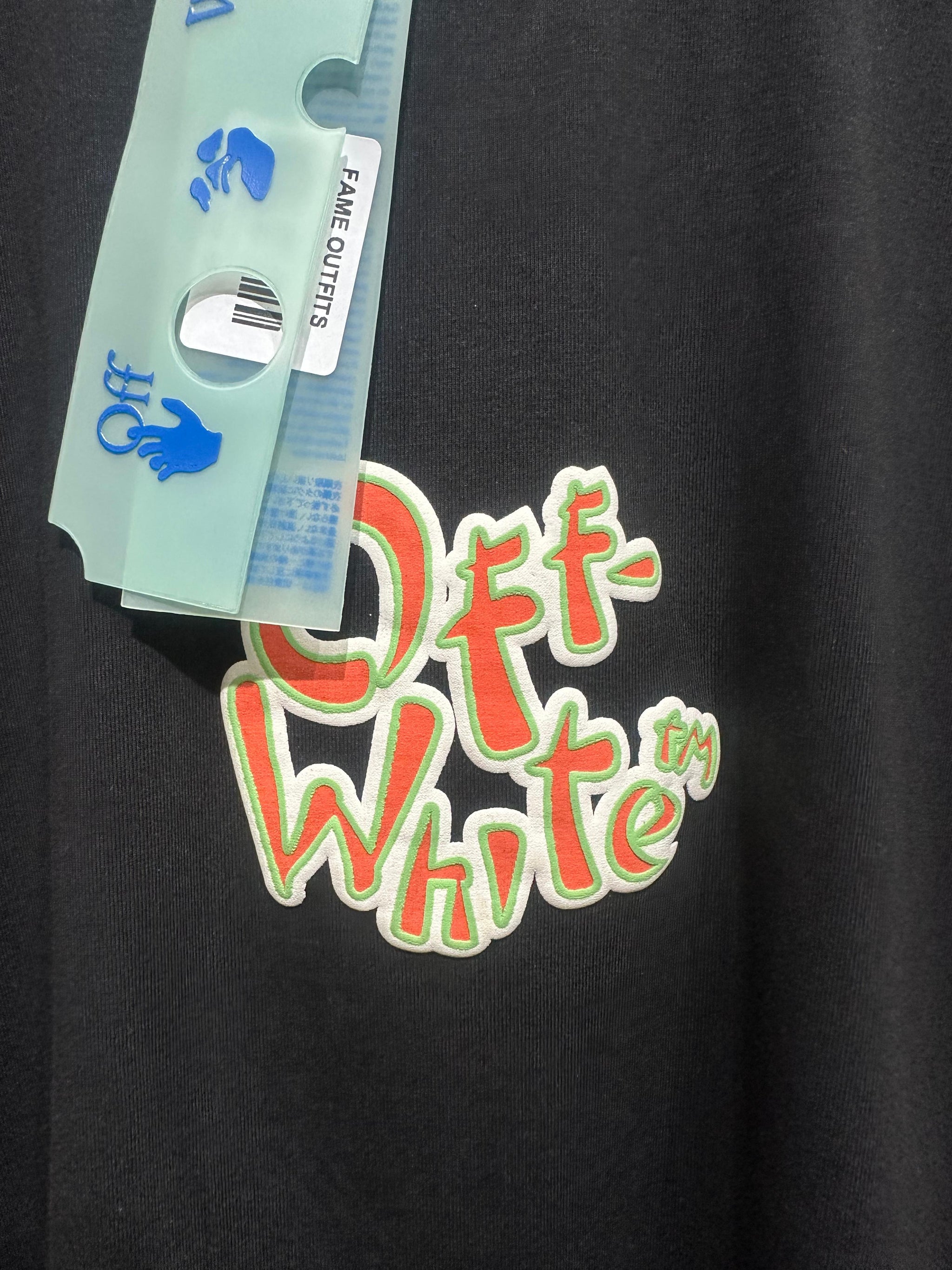 Oversized Tee (Off White Black)