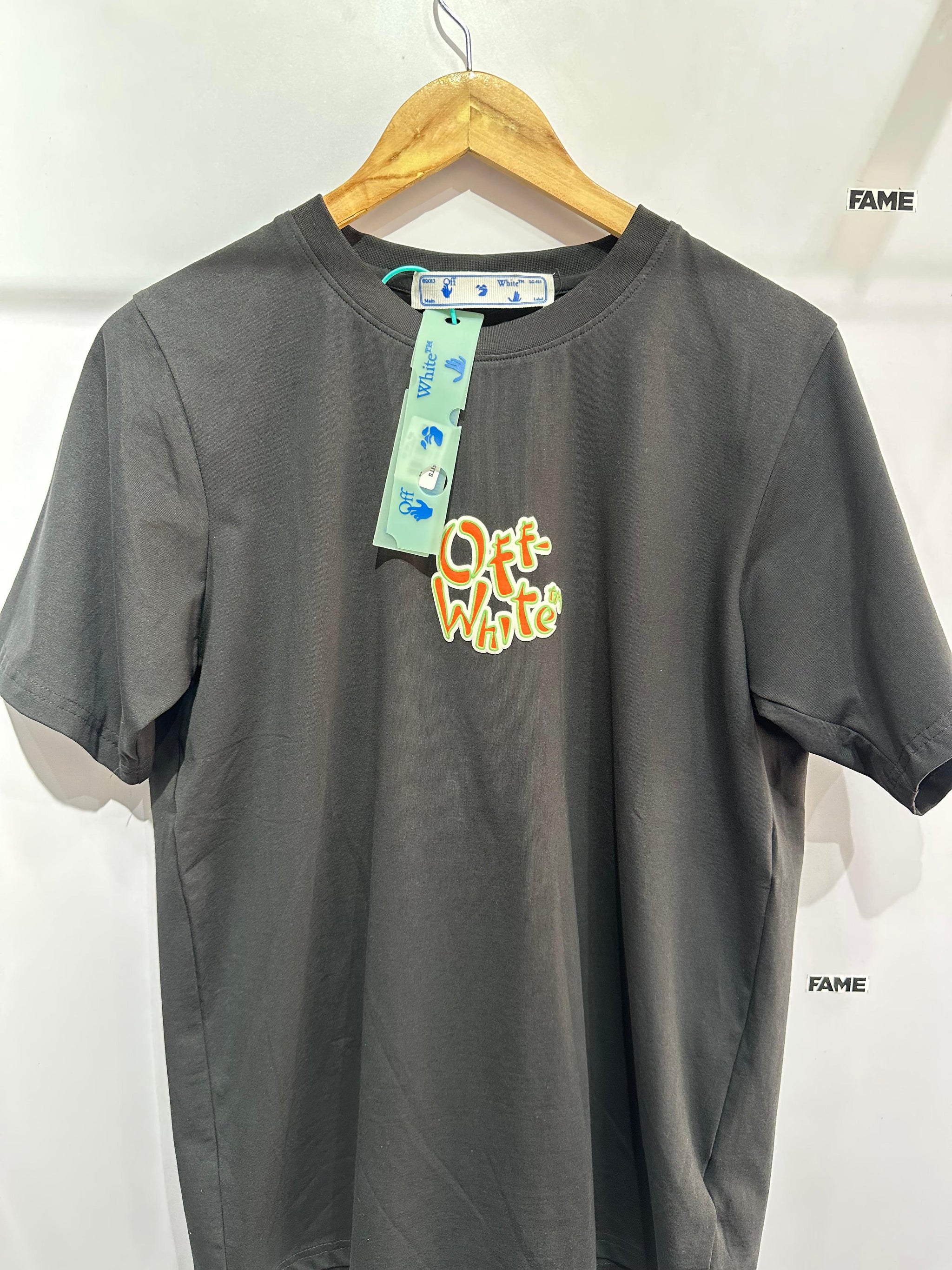 Oversized Tee (Off White Black)
