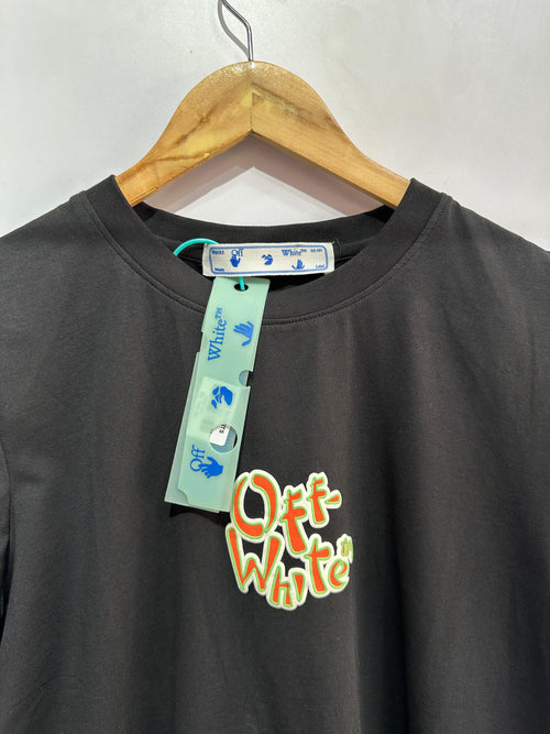 Oversized Tee (Off White Black)