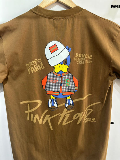 Oversized Tee (Dont Panic Brown)