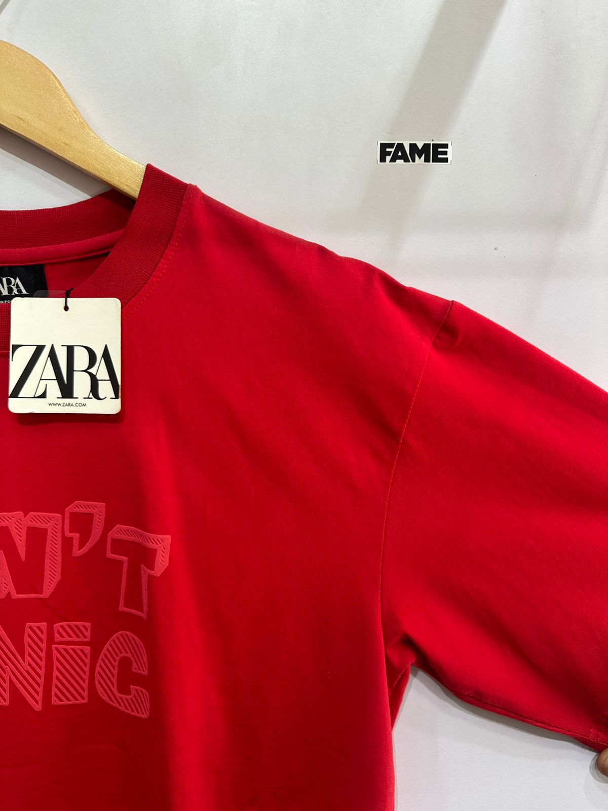 Oversized Tee (Dont Panic Red)