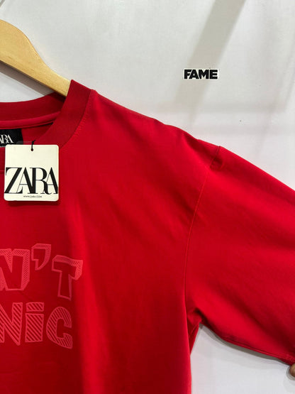 Oversized Tee (Dont Panic Red)