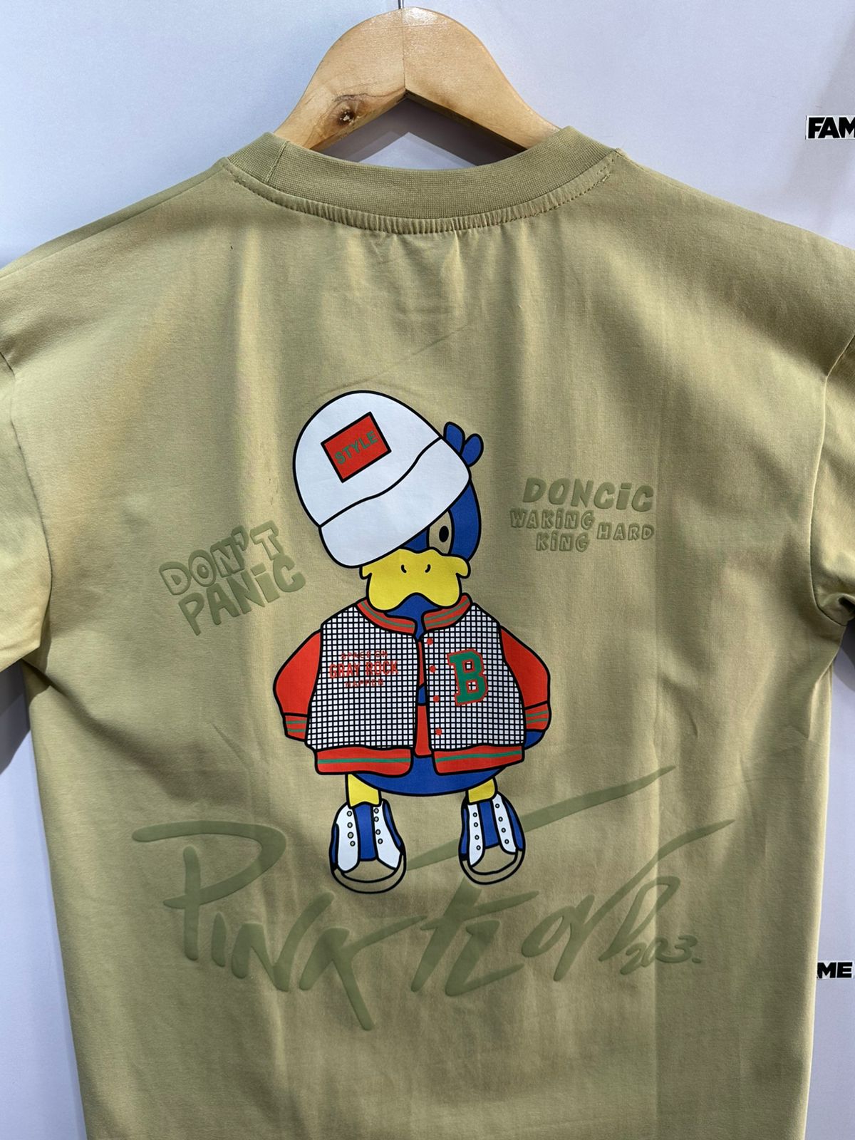 Oversized Tee (Dont Panic Green)