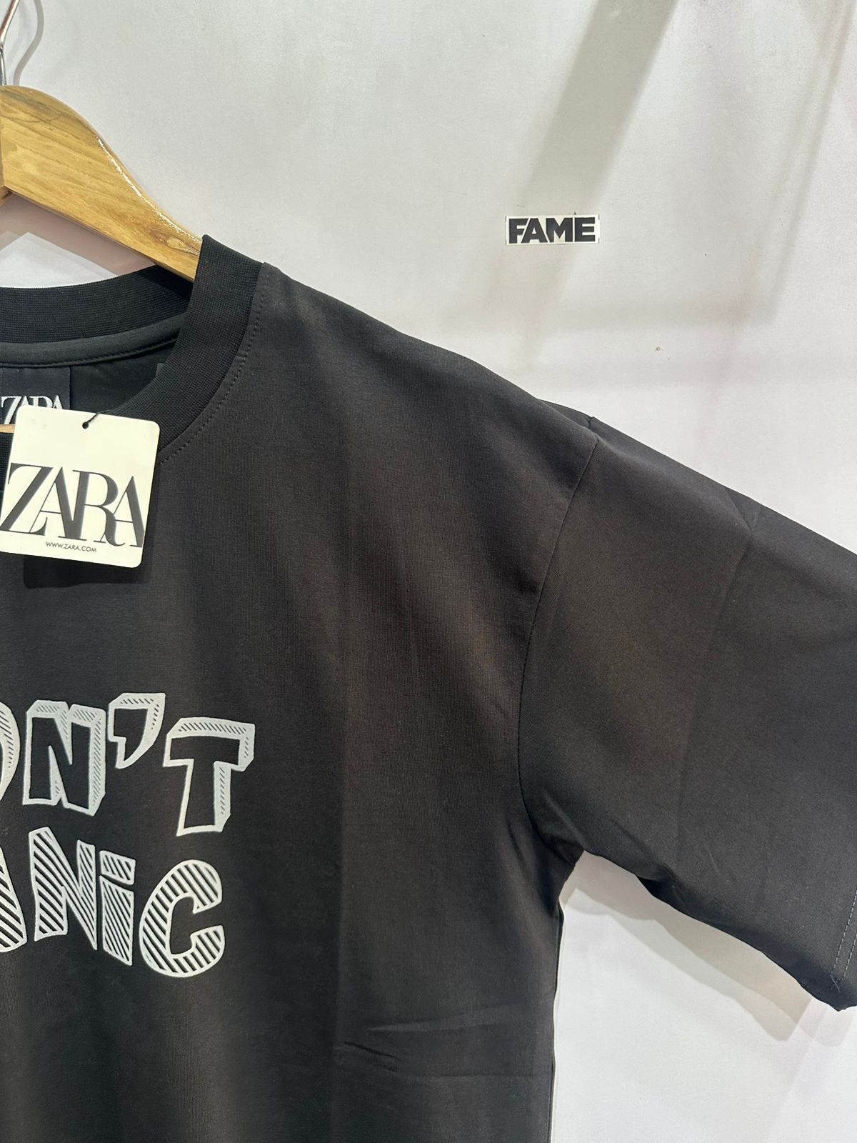 Oversized Tee (Dont Panic Black)