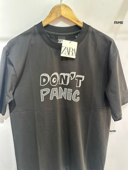 Oversized Tee (Dont Panic Black)