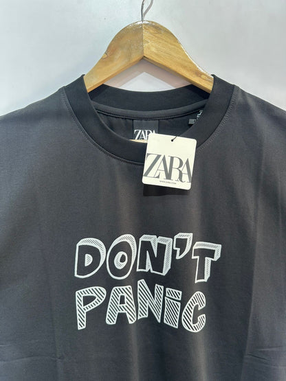 Oversized Tee (Dont Panic Black)