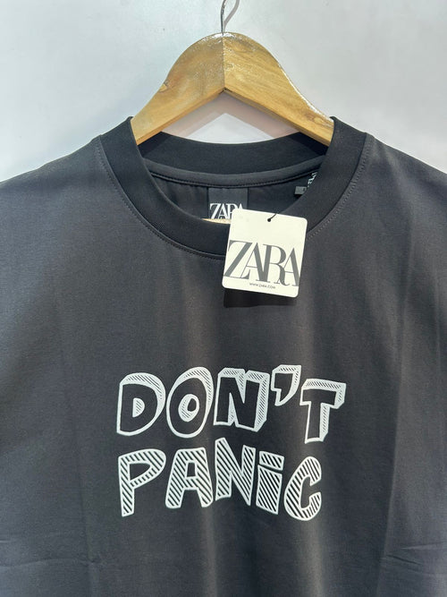 Oversized Tee (Dont Panic Black)