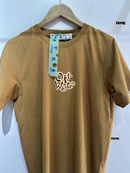 Oversized Tee (Off White Brown)