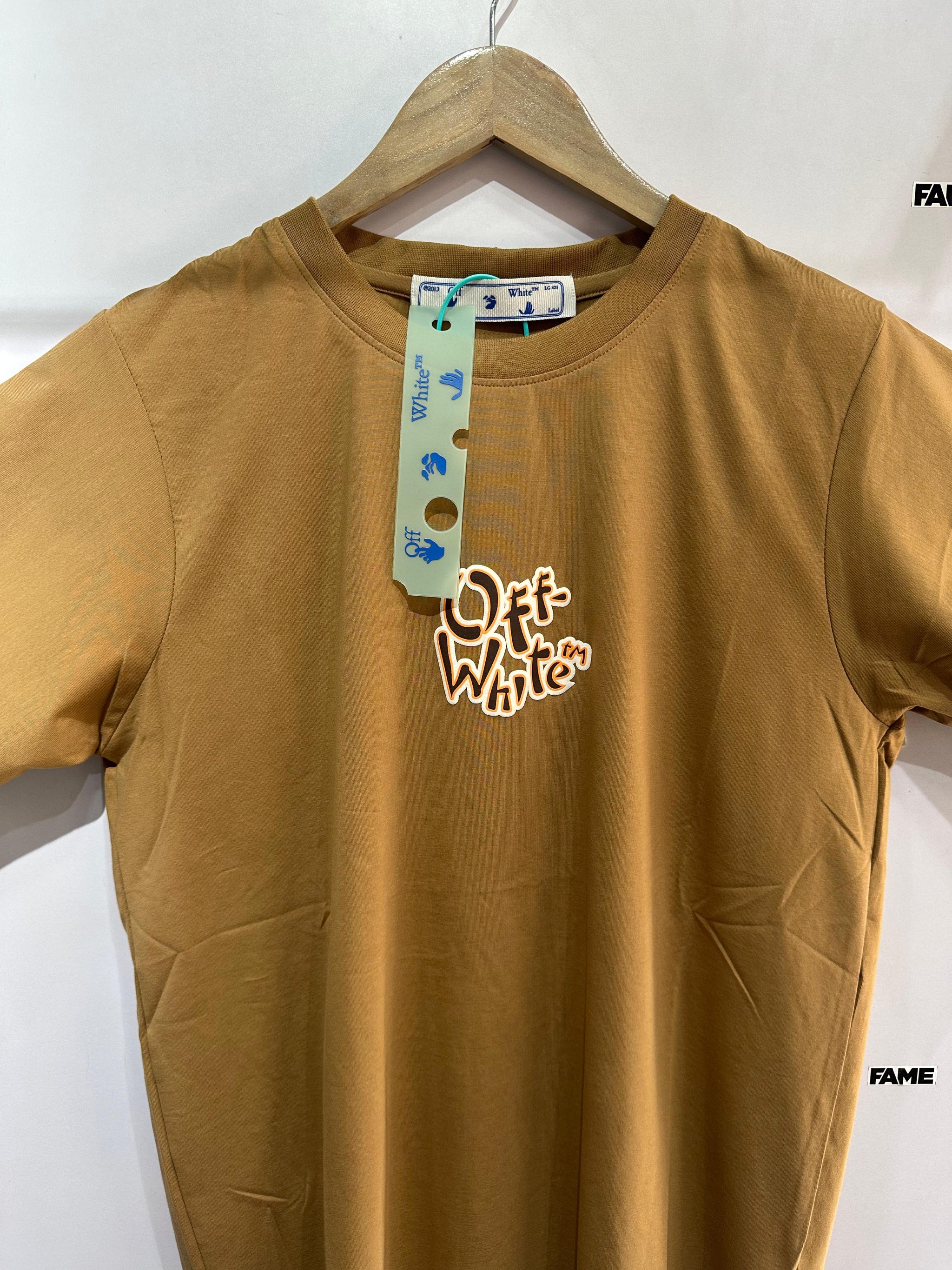 Oversized Tee (Off White Brown)