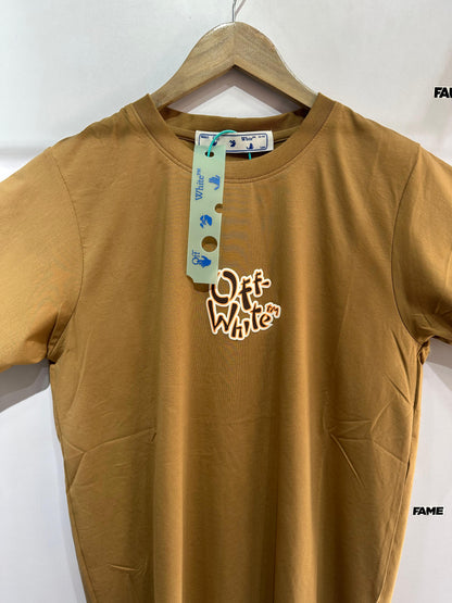 Oversized Tee (Off White Brown)