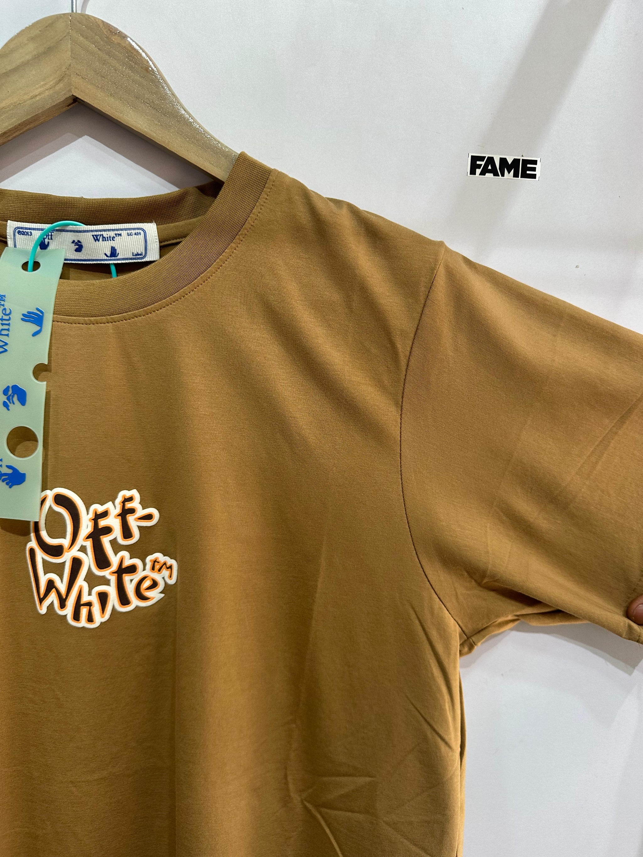 Oversized Tee (Off White Brown)
