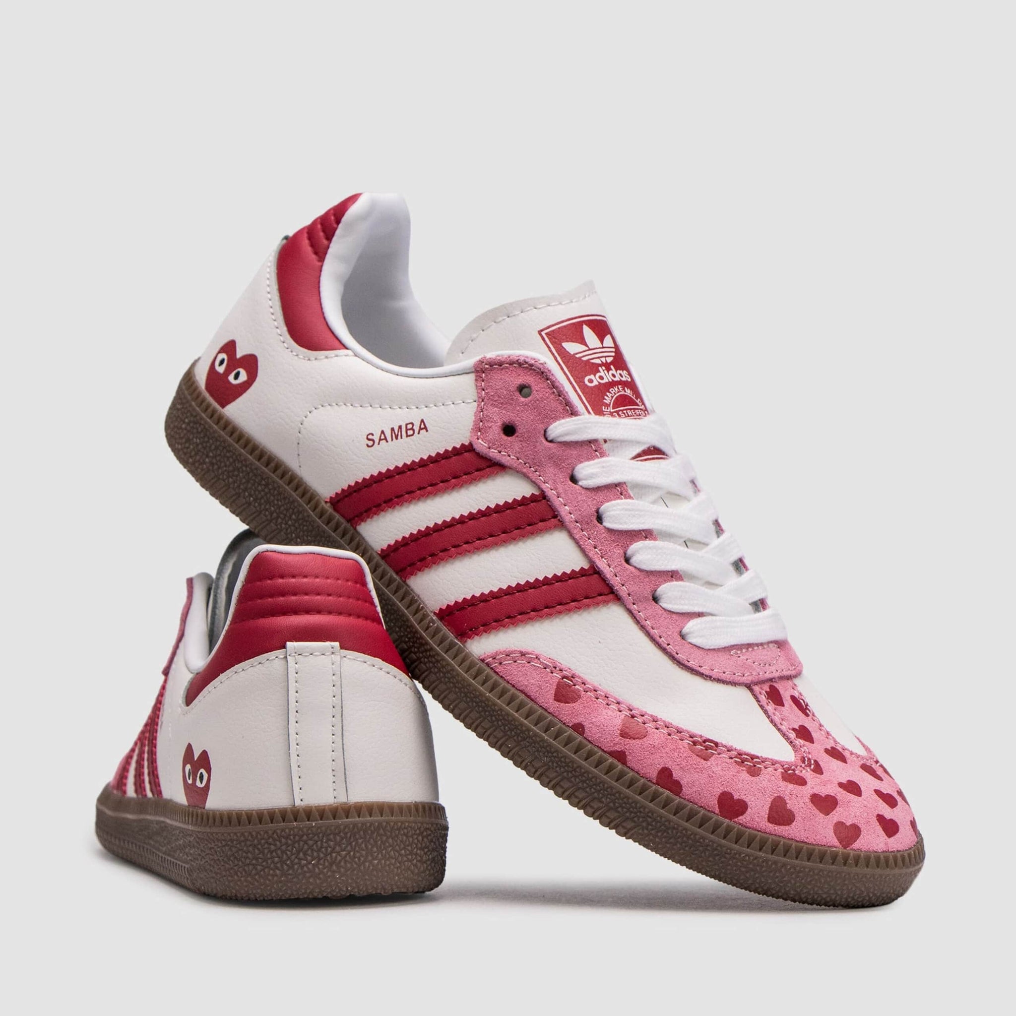 SAMBA X COMME DES GARÇONS PLAY (WHITE PINK)