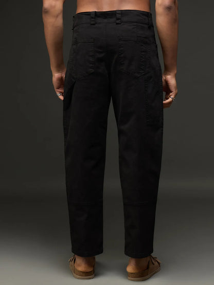 Casual Cargo Pant With Multiple Pockets (Black)
