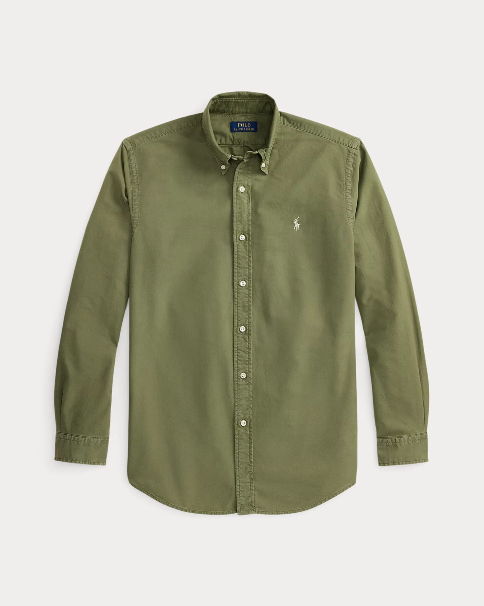 Classic Fit Garment-Dyed Oxford Shirt (Garden Trail)