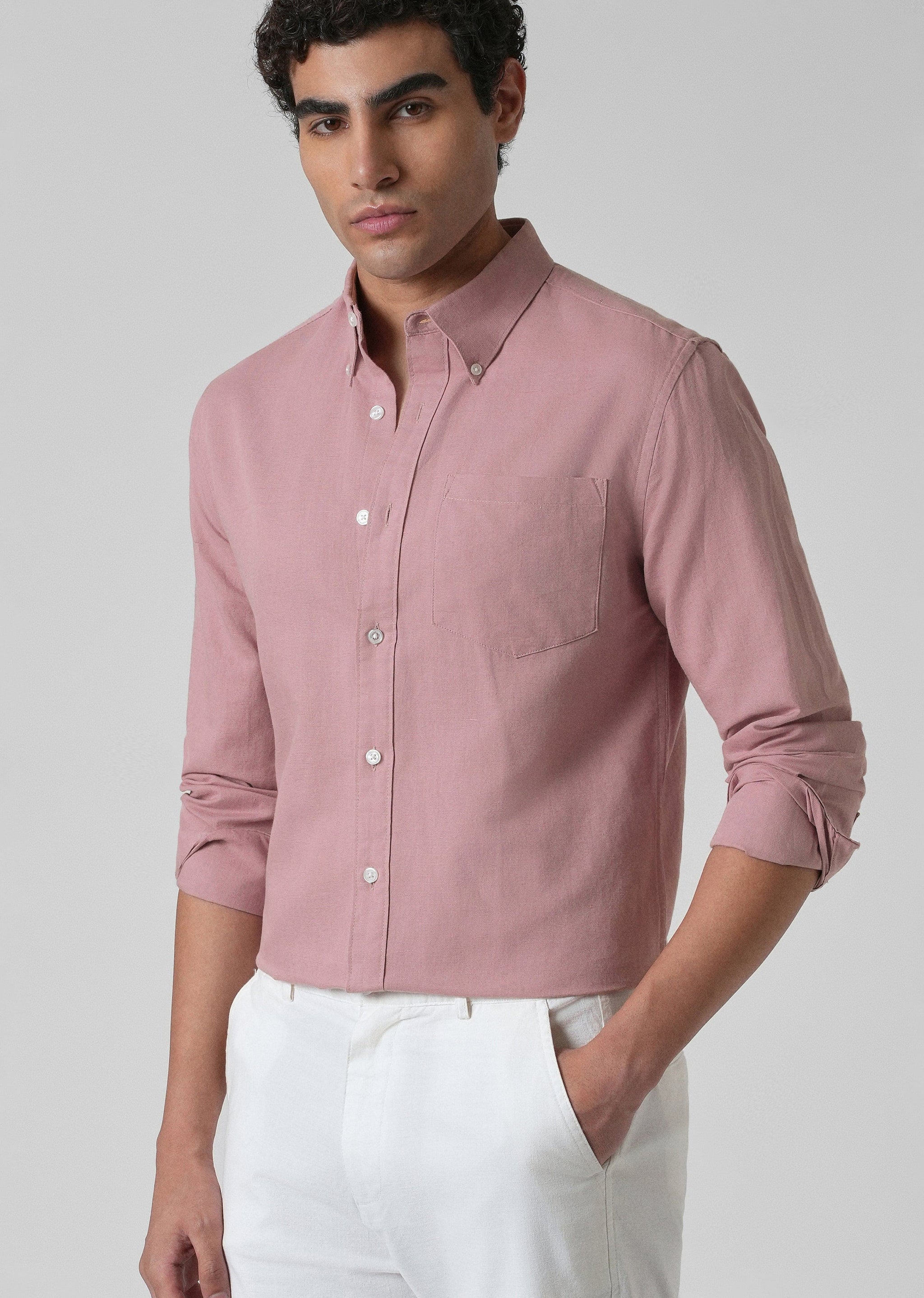 Linen Blend (Nude Pink)