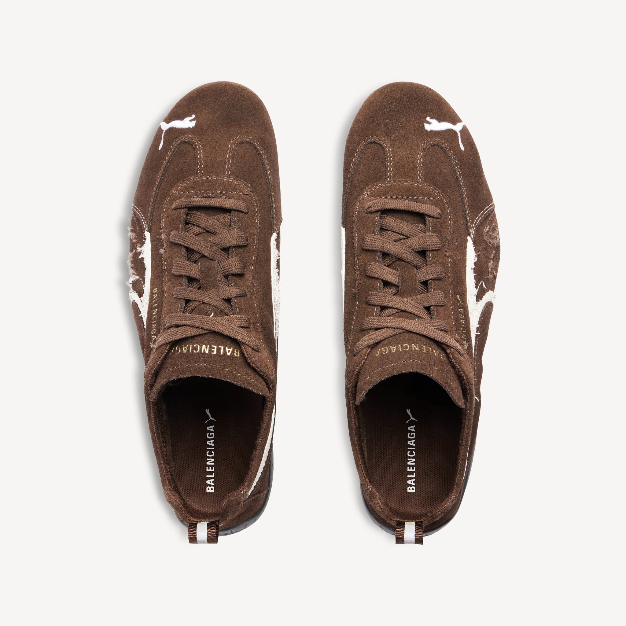 SPEEDCAT SUEDE BALENCIAGA (BROWN/WHITE/BLACK)