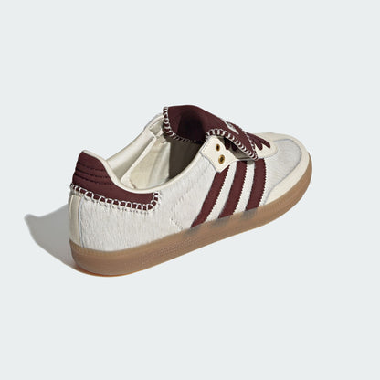 WALES BONNER SAMBA PONY TONAL LOW TRAINERS (CREAM WHITE/MYSTERY BROWN/CREAM WHITE)