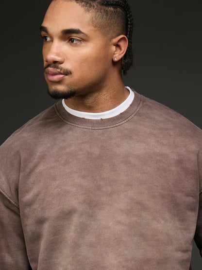 Ombre Crew Neck Shirt (Wine Gradient)
