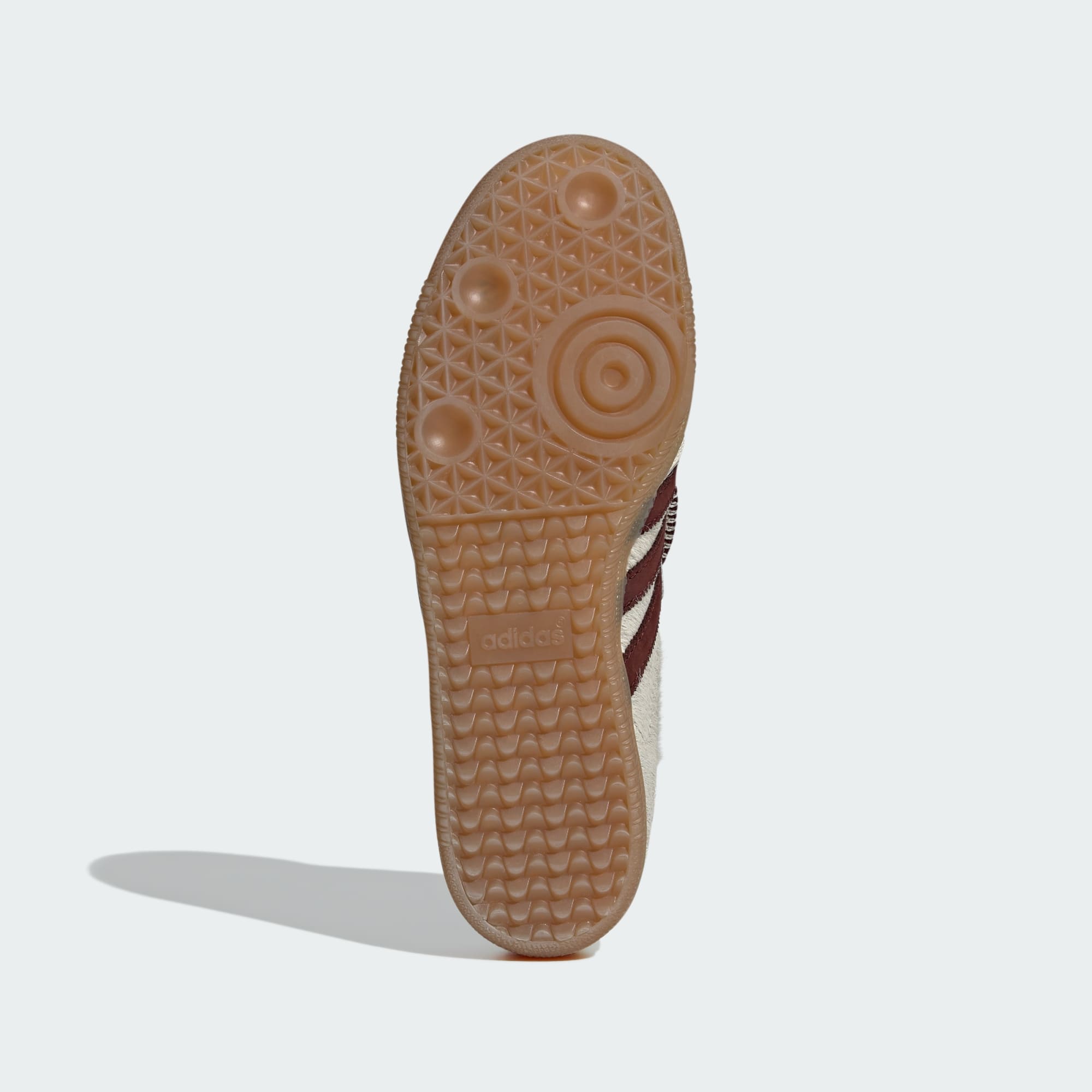 WALES BONNER SAMBA PONY TONAL LOW TRAINERS (CREAM WHITE/MYSTERY BROWN/CREAM WHITE)