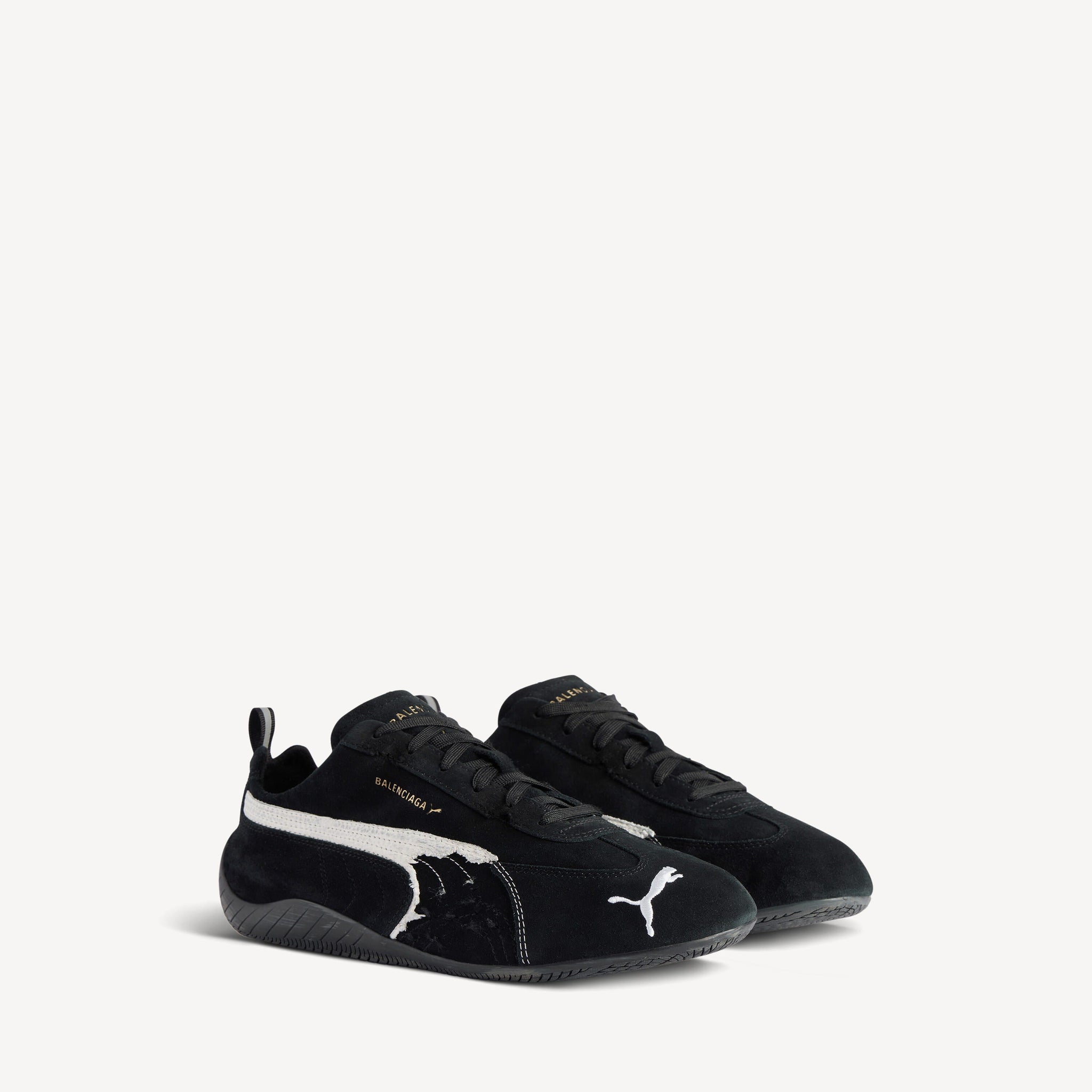 SPEEDCAT SUEDE BALENCIAGA (BLACK/WHITE)