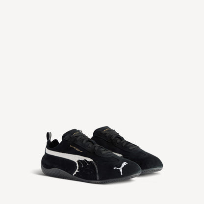 SPEEDCAT SUEDE BALENCIAGA (BLACK/WHITE)