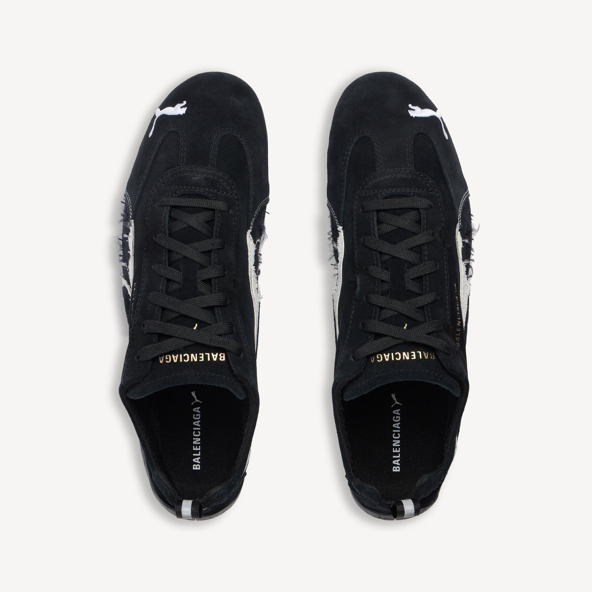 SPEEDCAT SUEDE BALENCIAGA (BLACK/WHITE)