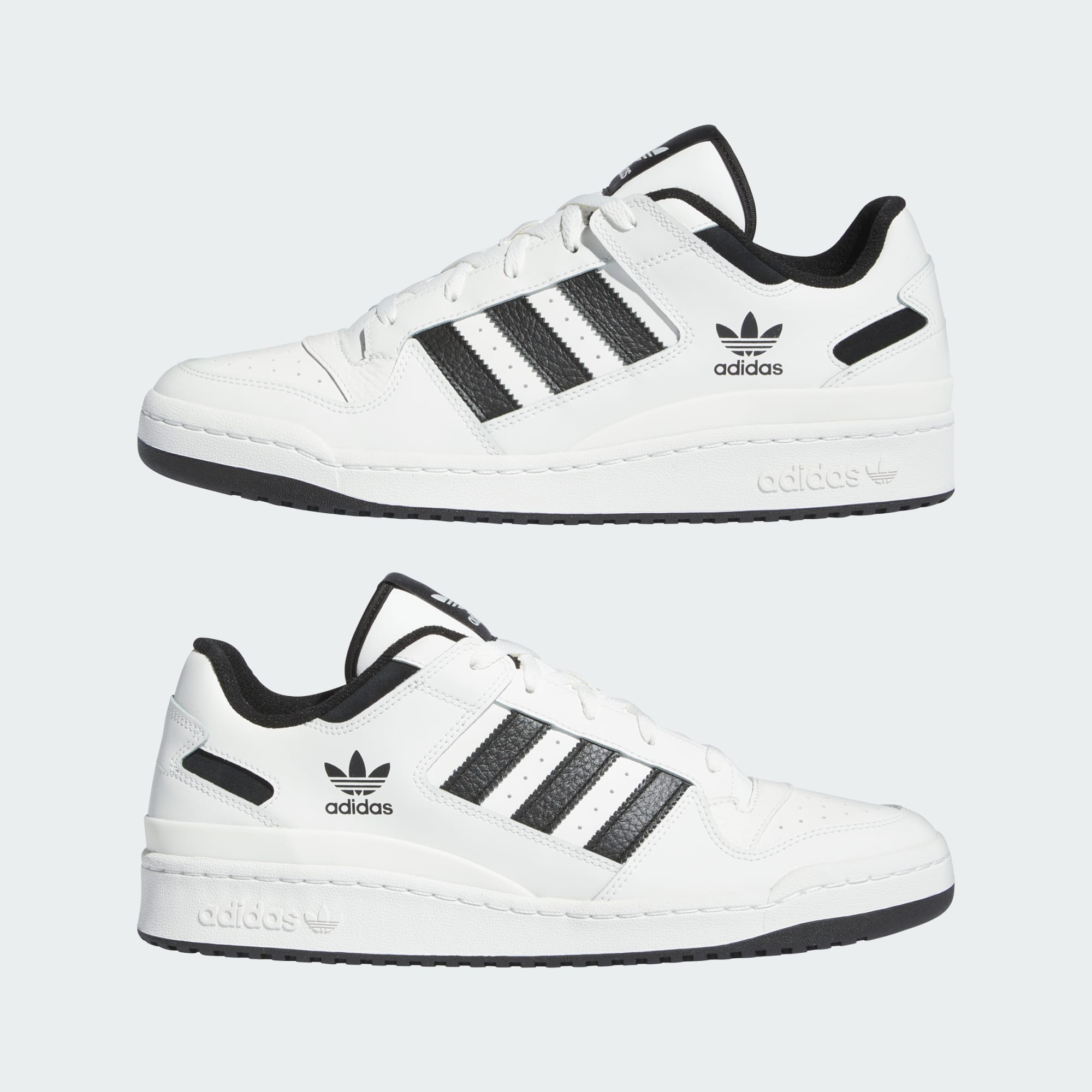 FORUM LOW CL(CORE WHITE/CORE BLACK/CORE WHITE)