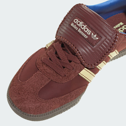 WALES BONNER SAMBA NYLON LOW TRAINERS (BROWN/SANDY BEIGE/LUCKY BLUE)