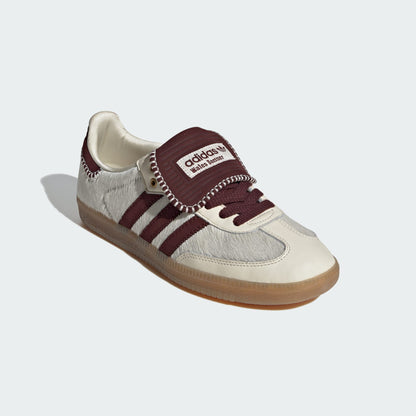 WALES BONNER SAMBA PONY TONAL LOW TRAINERS (CREAM WHITE/MYSTERY BROWN/CREAM WHITE)