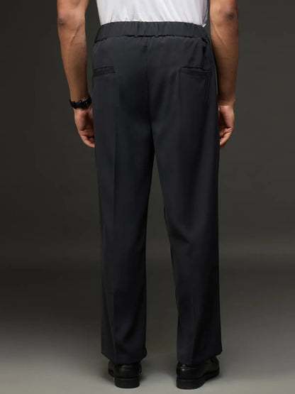 Casual Cargo Trouser With Belt (Black)