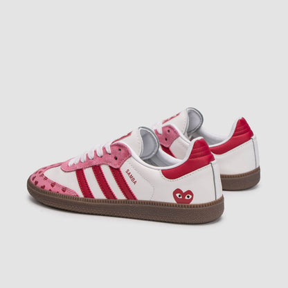 SAMBA X COMME DES GARÇONS PLAY (WHITE PINK)