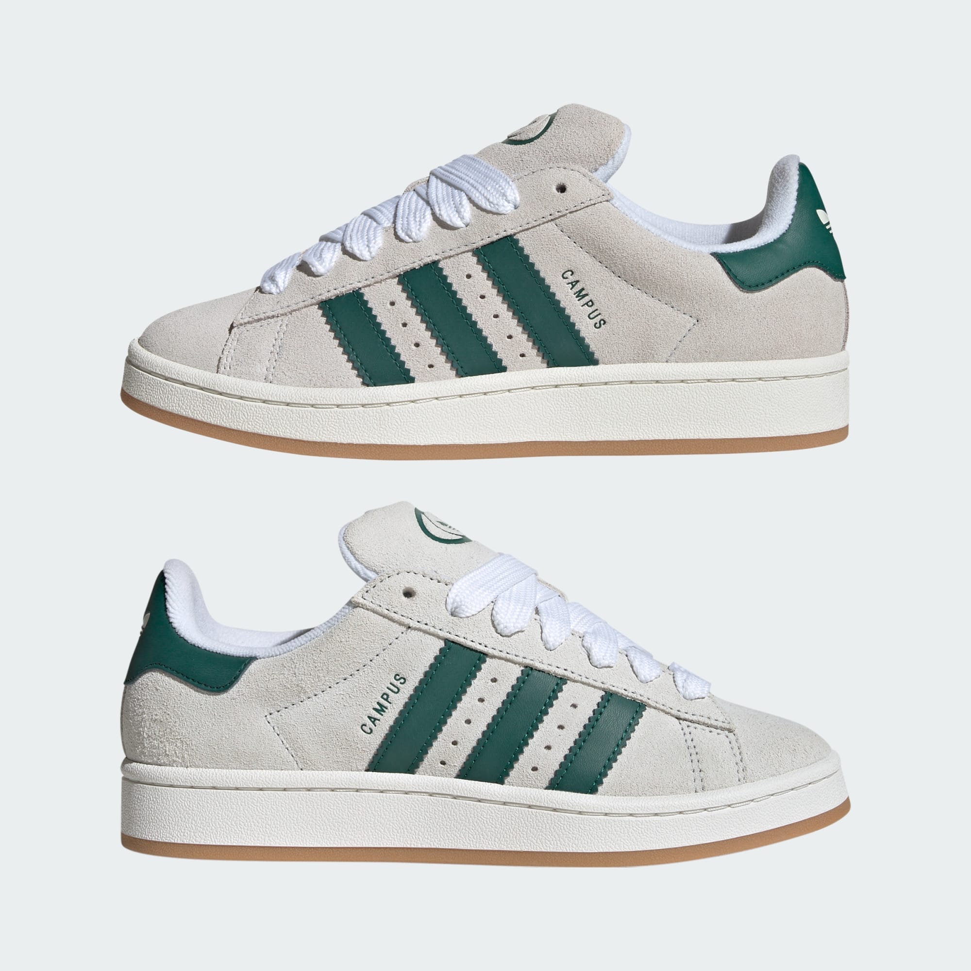CAMPUS 00S (CRYSTAL WHITE/CORE WHITE/COLLEGIATE GREEN)