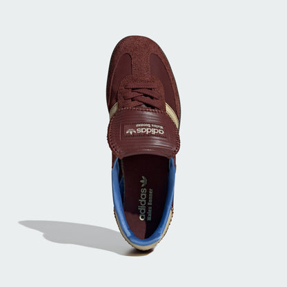 WALES BONNER SAMBA NYLON LOW TRAINERS (BROWN/SANDY BEIGE/LUCKY BLUE)