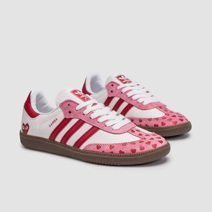 SAMBA X COMME DES GARÇONS PLAY (WHITE PINK)
