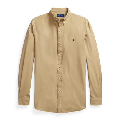 Classic Fit Garment-Dyed Oxford Shirt (Surrey Tan)