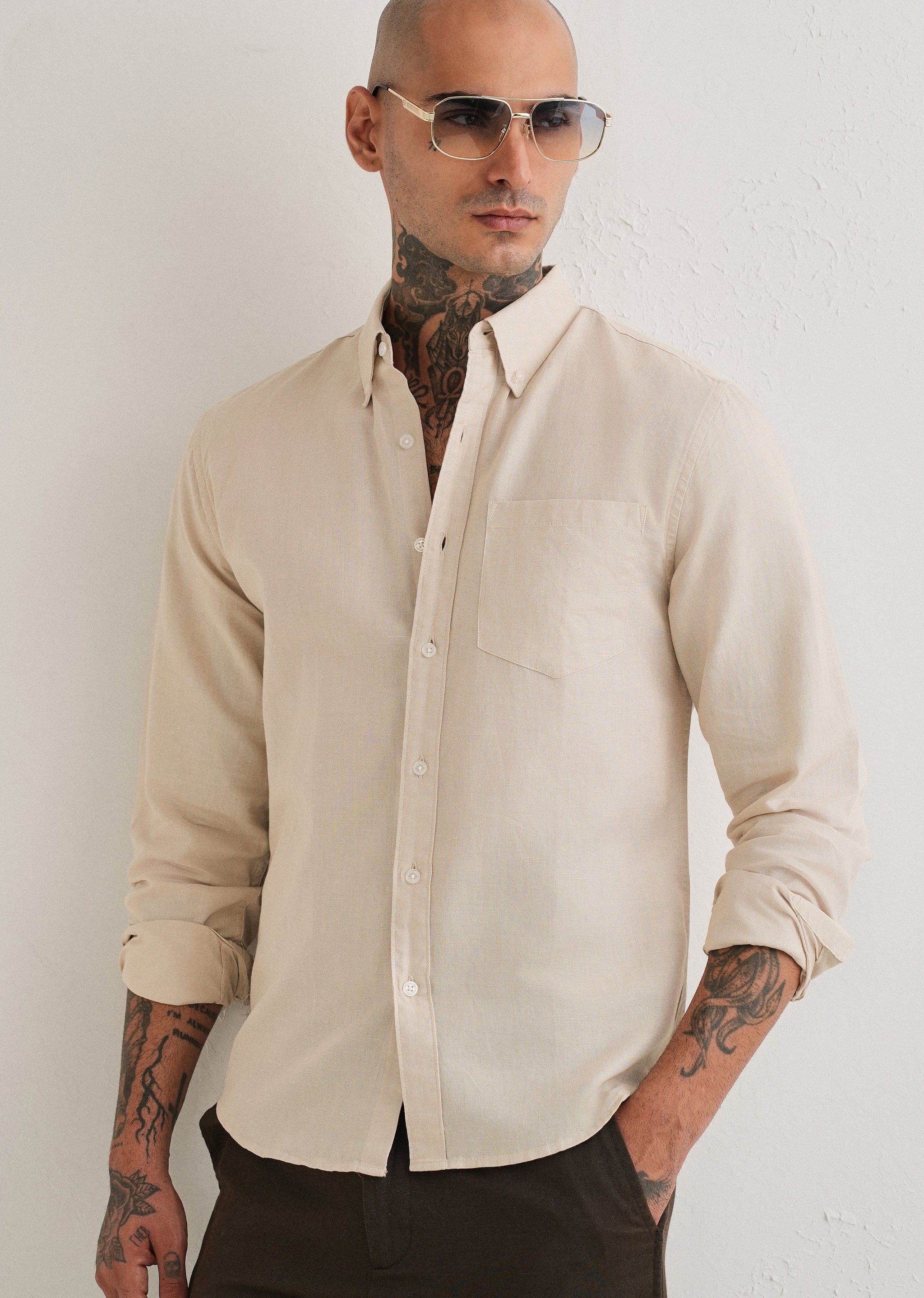Linen blend (Beige)