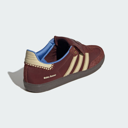 WALES BONNER SAMBA NYLON LOW TRAINERS (BROWN/SANDY BEIGE/LUCKY BLUE)