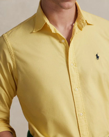 Classic Fit Garment-Dyed Oxford Shirt (Corn Yellow)