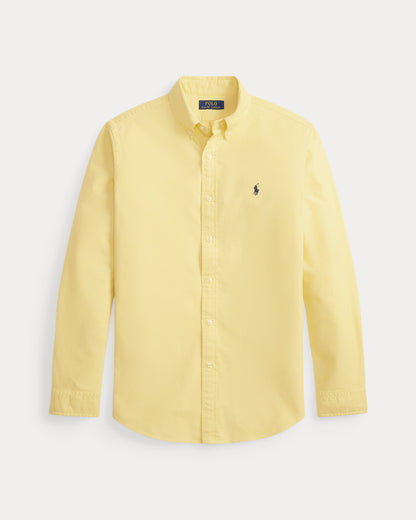 Classic Fit Garment-Dyed Oxford Shirt (Corn Yellow)