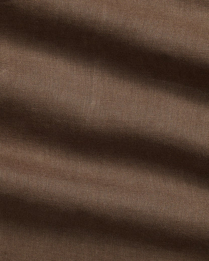 Classic Fit Linen Shirt (Chestnut)